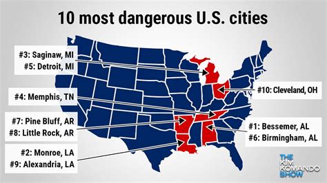 The safest and most dangerous places to live across。